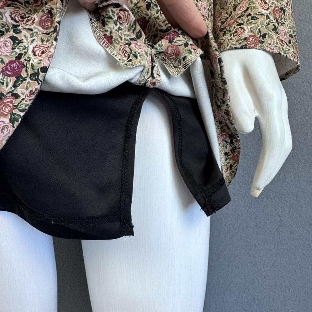 ZARA Dress Womens XS Floral Rose Print Long Sleeve Square Neck Mini‎ Bodycon - Picture 11 of 16